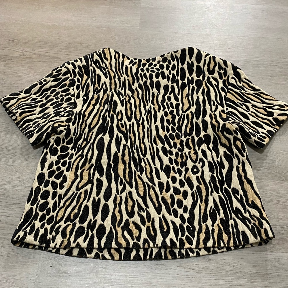 By Malene Birger Minas Leopard Print Jacquard Top Eu 36 / Us 4 View 2